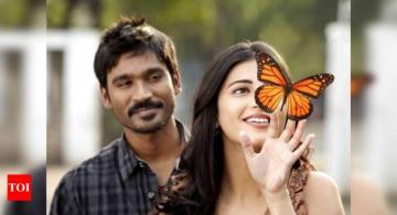 Shruti Haasan And Dhanush Dazzle At Premiere Tamil Movie