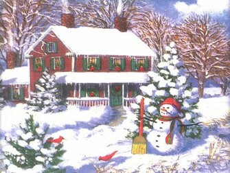 Christmas Scene Wallpaper