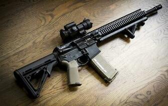 Bcm Assault Rifle Background Weapons Wallpaper