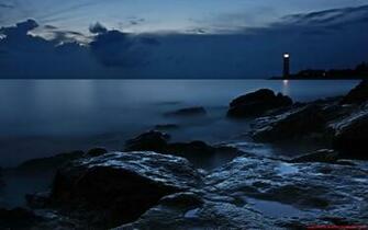 Deep Ocean Black Stones Wallpaper