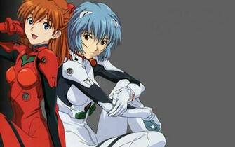 Langley Sohryu And Rei Ayanami Neon Genesis Evangeli Wallpaper