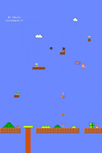 Mario iPhone Wallpaper Old Sch By Zetura