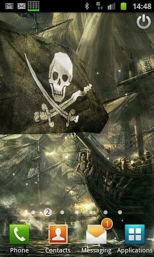 Bigger 3d Flag Pirate Ship Pro For Android Screenshot