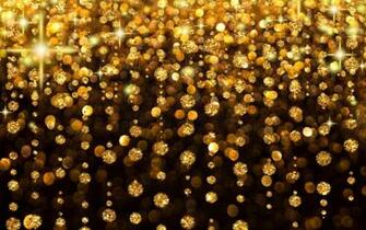 Light Gold Abstract Celebration Background With Soap Bubbles