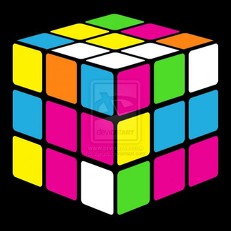 80s Neon Wallpaper Rubik S Cube By