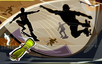 Descargar Fondos De Pantalla Skateboarding Art HD Widescreen Gratis