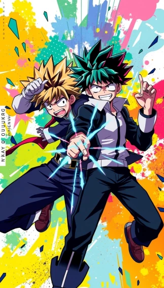 Bakudeku Phone Wallpaper