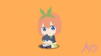 Yotsuba Nakano Chibi Minimalist Wallpaper By Akinokurumisan On