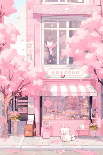 Pink Anime Aesthetic Wallpaper