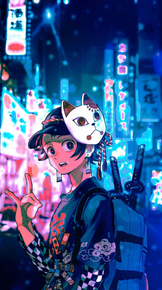 Blue Anime Wallpaper