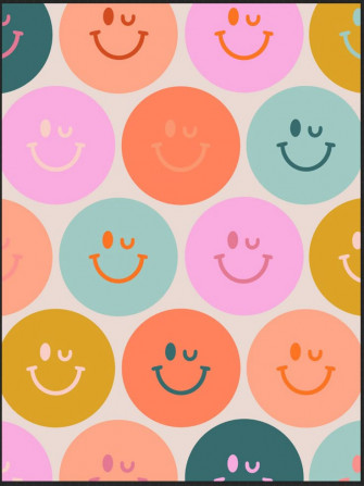 Smiley Face Graphic Wallpaper