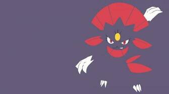 Minimalist Wallpaper Of Weavile From Pokemon Paperpull