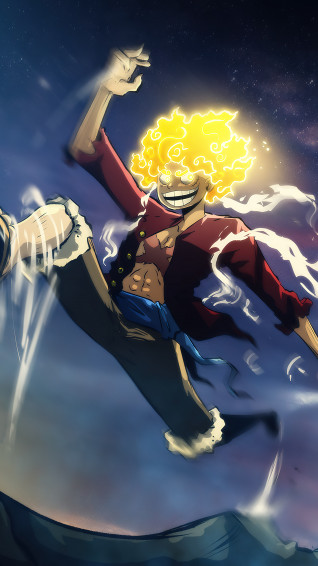 Luffy Sun God Nika Gear 4k Wallpaper iPhone HD Phone 3961g
