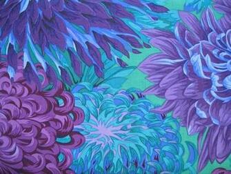 Turquoise And Purple Flower Background Blue Large