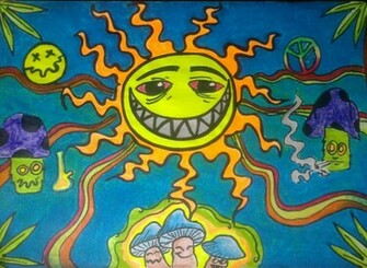 Trippy Stoner Art By Shotgun40