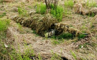 Sniper In Ghillie Suit Military Wallpaper