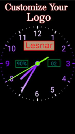 Live Analog Color Clock Kit HD Wallpaper For Android