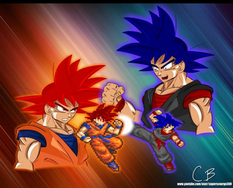 Gveg5 Ssj God Goku Versus Evil By Scourge300 On