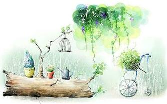 Drawing Style Stylish Illustration Of Scenery Art