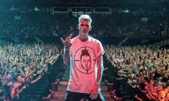 Machine Gun Kelly Boo D During Rap Devil Live Performance At