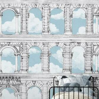 Contemporary Wallpaper Natural Fiber Cellulose