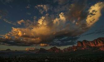 Wallpaper Landscapes America Utah Trees Mountains Clouds Rocks