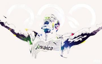Wallpaper Usain Bolt Legendary Olympian