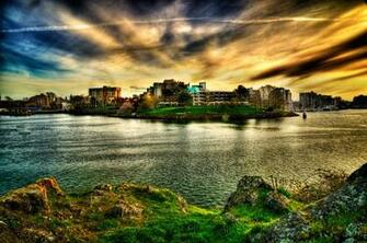 Inner Harbour Sunset Victoria British Columbia By Blackscarletlove