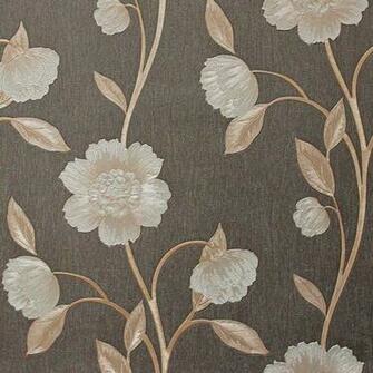 Avellino Floral Charcoal Wallpaper For Only
