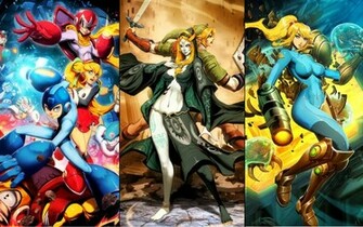 Link Metroid Samus Aran Mega Man Protoman The Legend Of