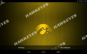 Licensed Iowa Hawkeyes Live Wallpaper With Animated 3d Logo Background