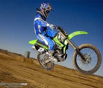 Kawasaki Motocross Jump Wallpaper Desktop