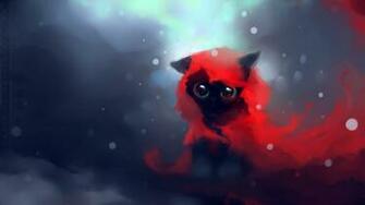 Red Cats Deviantart Artwork Kittens Apofiss Riding Hood