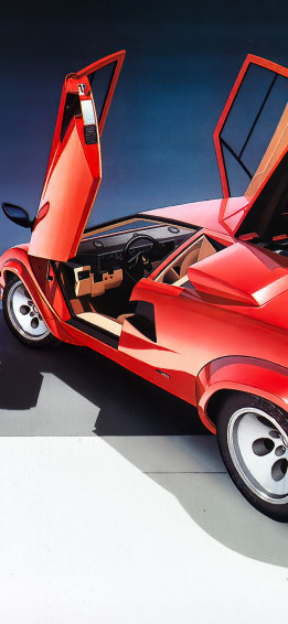 Lamborghini Countach Vintage Car 4k iPhone Xs
