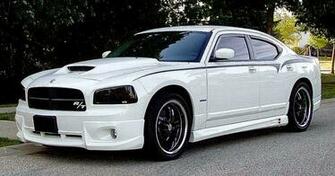 Dodge Luxury White Charger Rt Black Rims Car HD Wallpaper