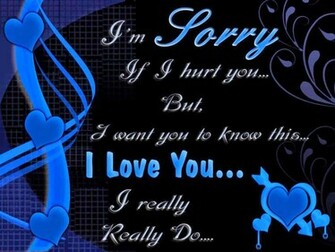 HD Wallpaper Pictures Sorry Saying Romantic Quote