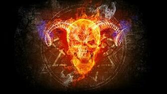 Fire Skull Wallpaper