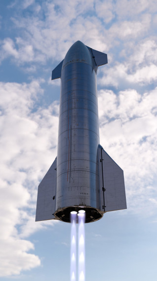 Human Mars Starship Development