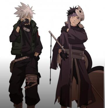 Uchiha Obito Artwork Nohara Rin Hatake Kakashi