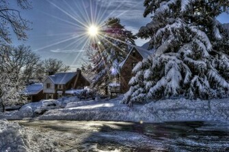 Winter Sun Wallpaper