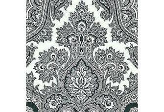 Chic Paisley Wallpaper Black White On Onekingslane
