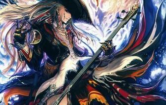 Wallpaper Girl Magic Guitar Hat Anime Art Tachikawa