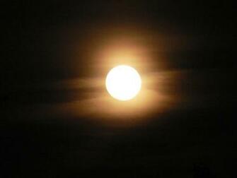 Shiny Moon Cloudy Night