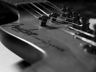 Guitar Wallpaper Pre Cbs Fender Stratocaster Headstock Black And