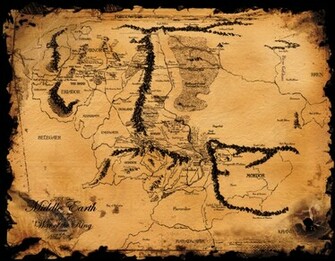 Map Of Middle Earth Wallpaper The By