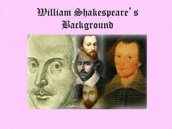 Ppt William Shakespeare S Background Powerpoint Presentation