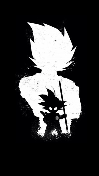 Goku Dark Black Minimal 4k Ultra HD Mobile Wallpaper