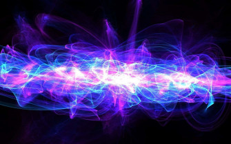 Purple Ripple Banner Background Wallpaper