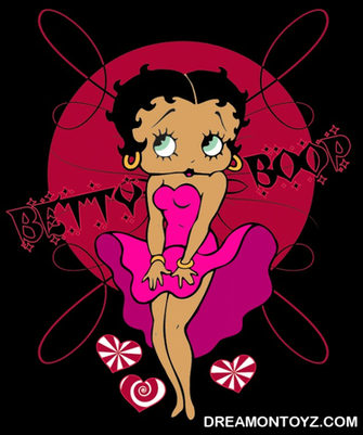 Betty Boop Pictures Archive Cool Breeze Pink Dress