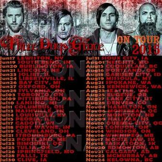 Three Days Grace Human Live Concert Tour Date Dni3 Tee T Shirt